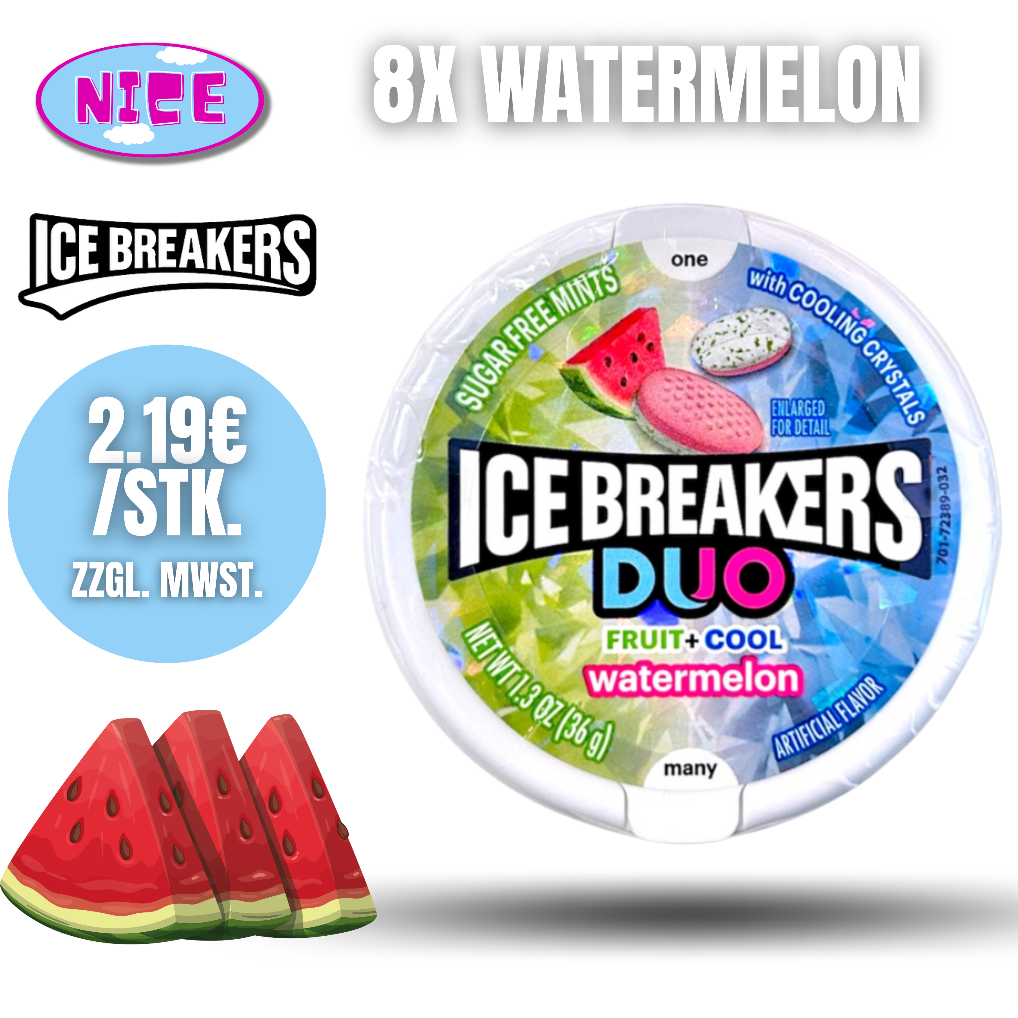 Ice Breakers 8er Tray